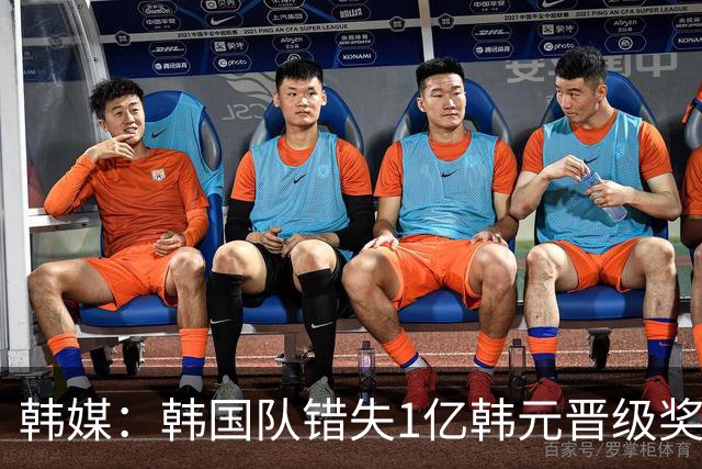 韩媒：韩国队错失1亿韩元晋级奖 但每人仍可拿8000万津贴
